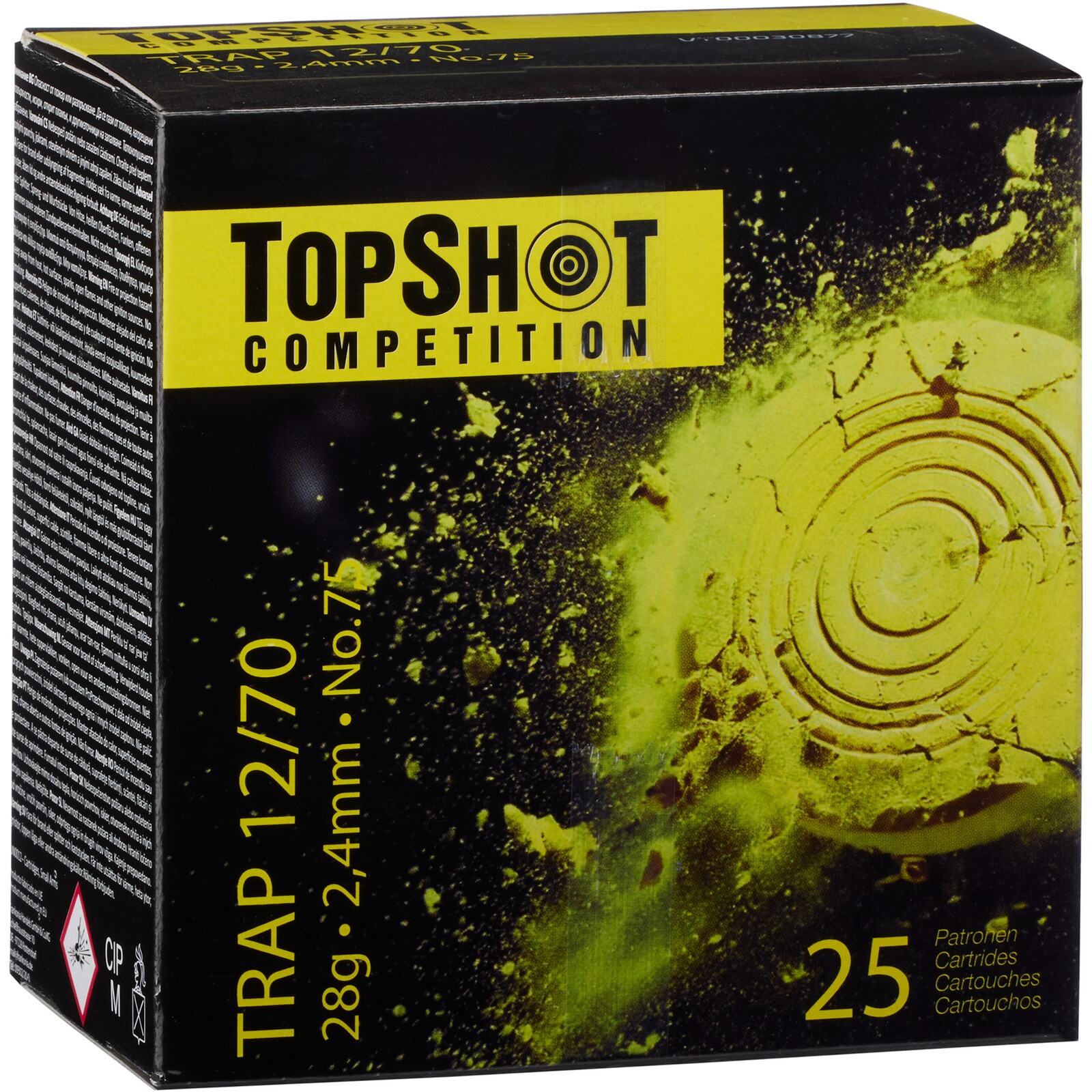 TOPSHOT Competition 12/70 Trap 2,4 mm 28 g, 25 Stück