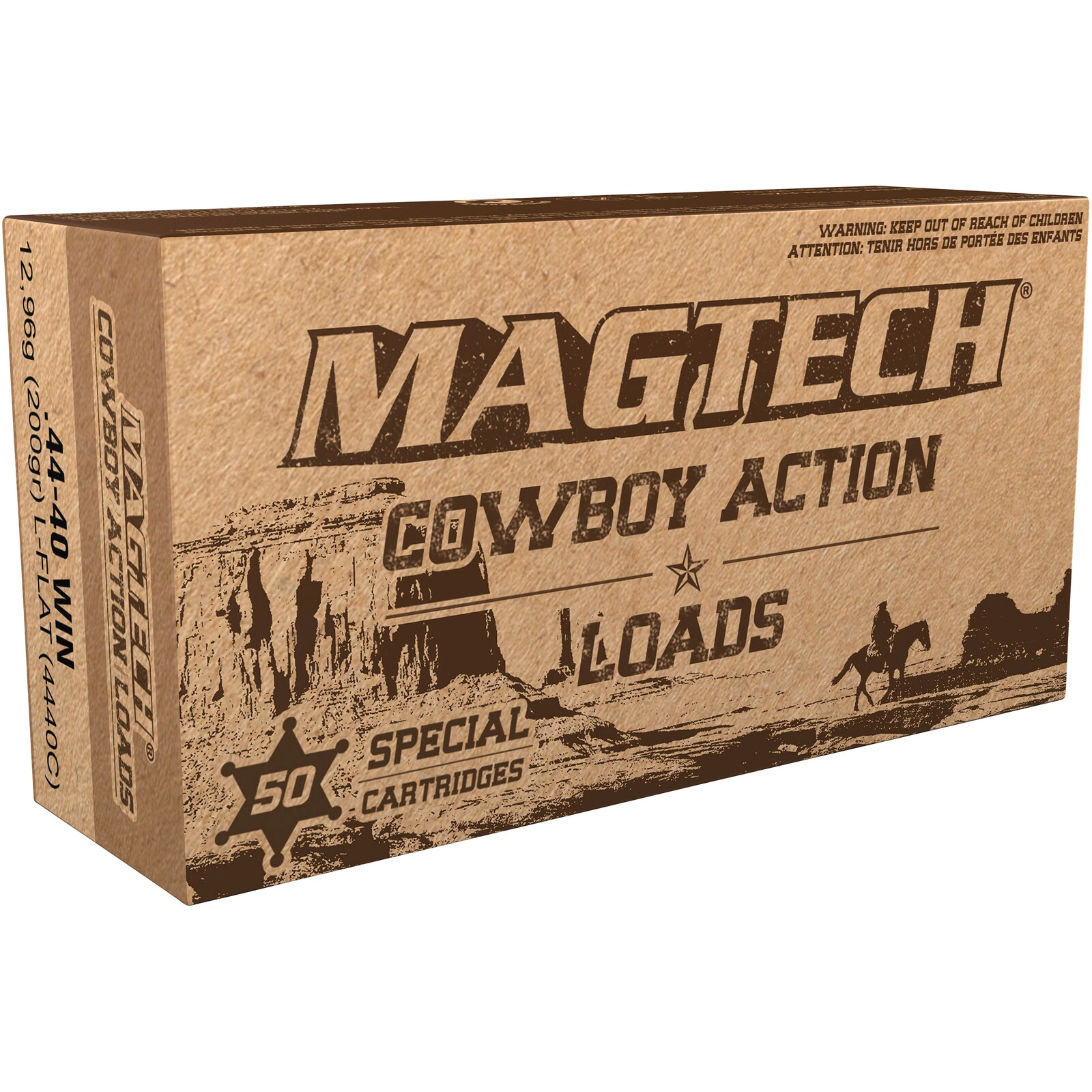 Magtech .44-40 Win. Blei-Flachkopf 13,0g/200grs., 50 Stück