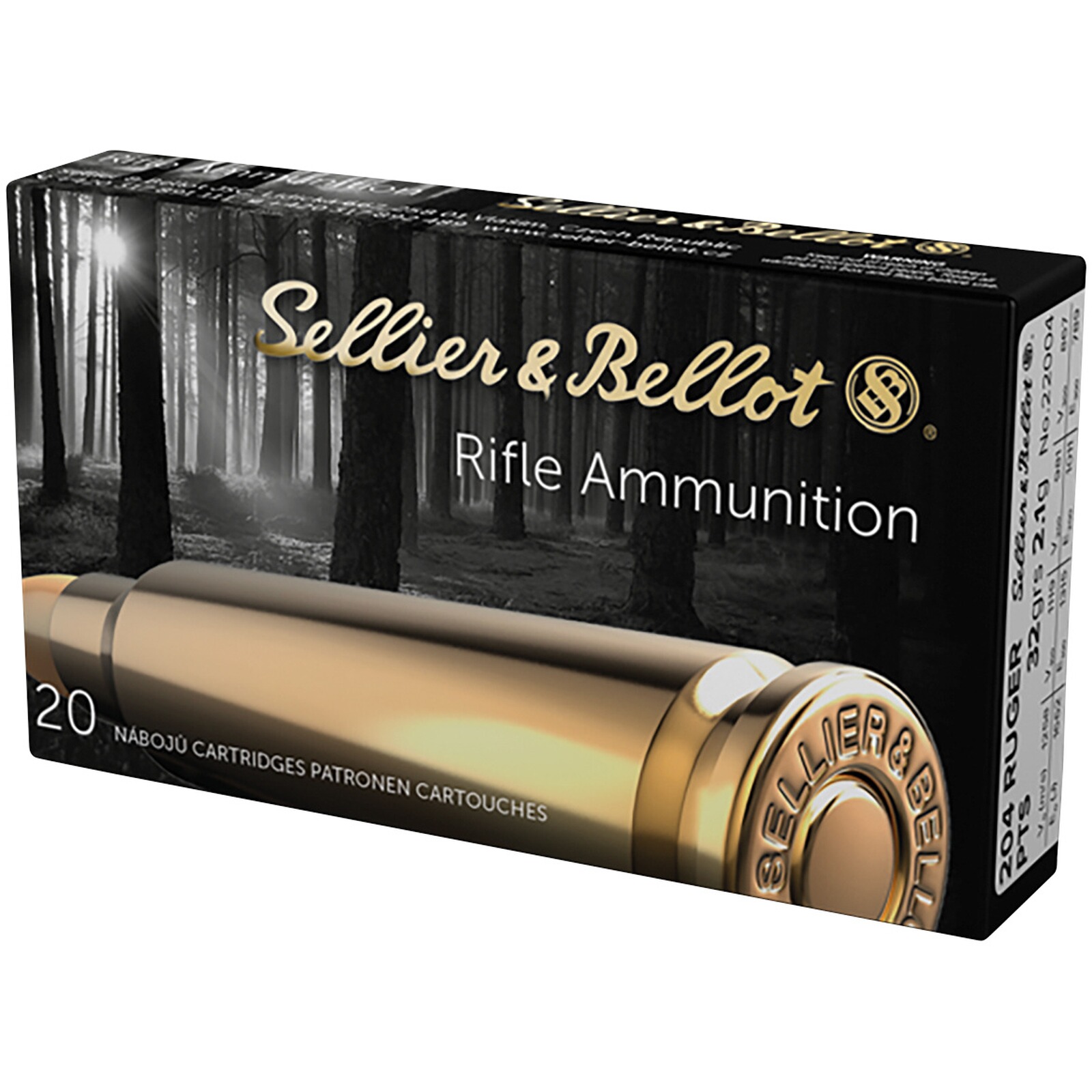 Sellier & Bellot .204 Ruger PTS TLM 2,1g/32grs., 20 Stück