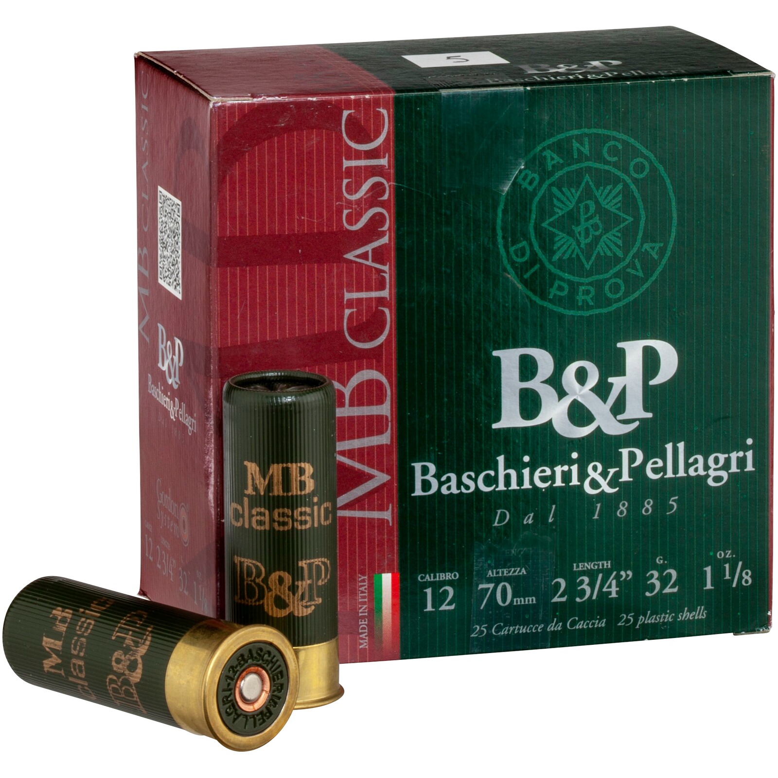Baschieri & Pellagri 12/70 2MB Classic 3,0 mm 32g, 25 Stück