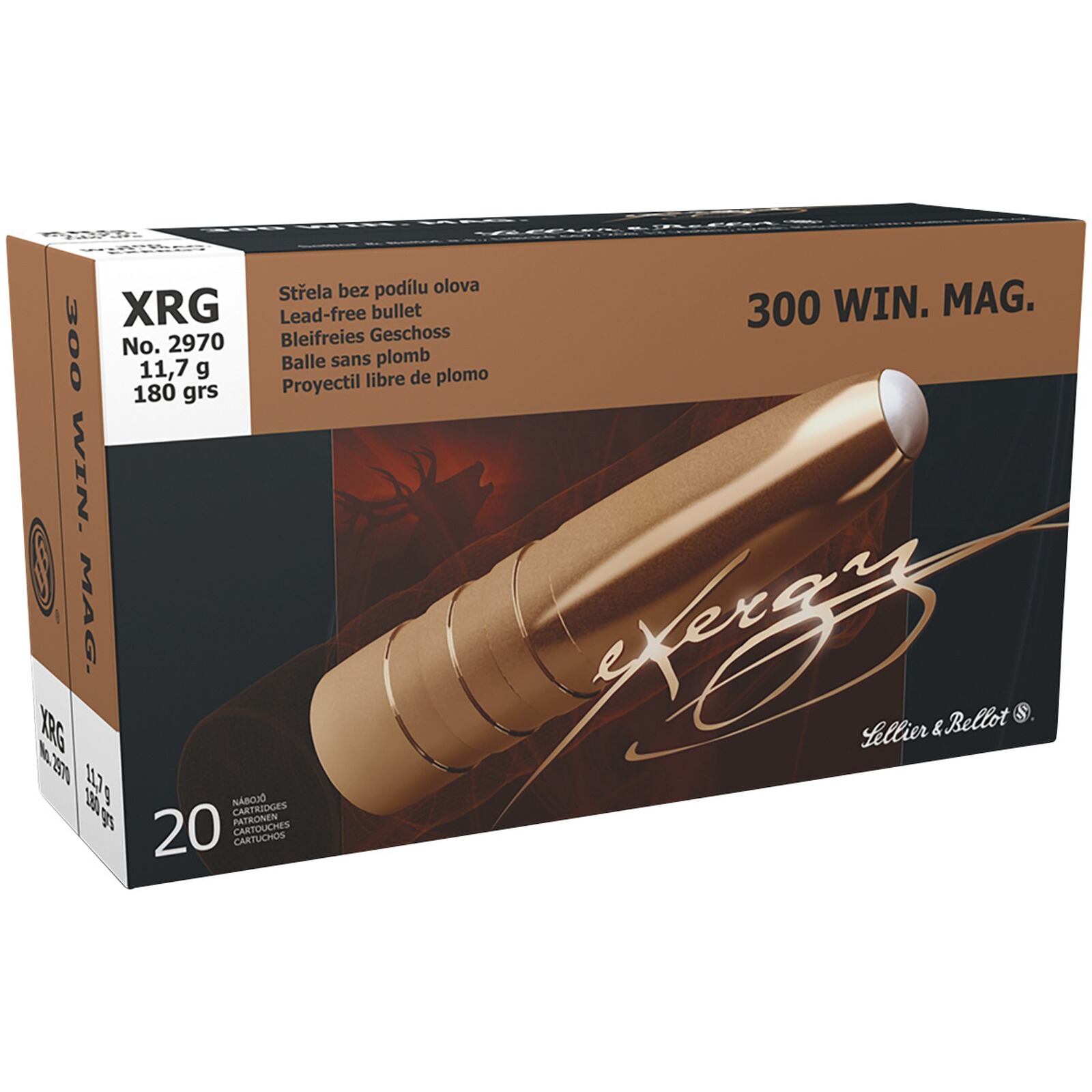 Sellier & Bellot .300 Win. Mag. eXergy bleifrei 11,7g/180grs., 20 Stück
