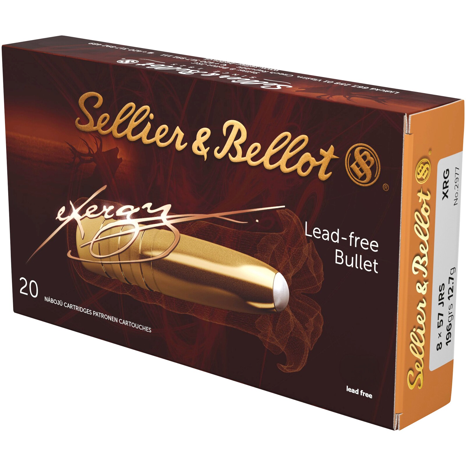 Sellier & Bellot 8x57 IRS eXergy bleifrei 12,7g/196grs., 20 Stück