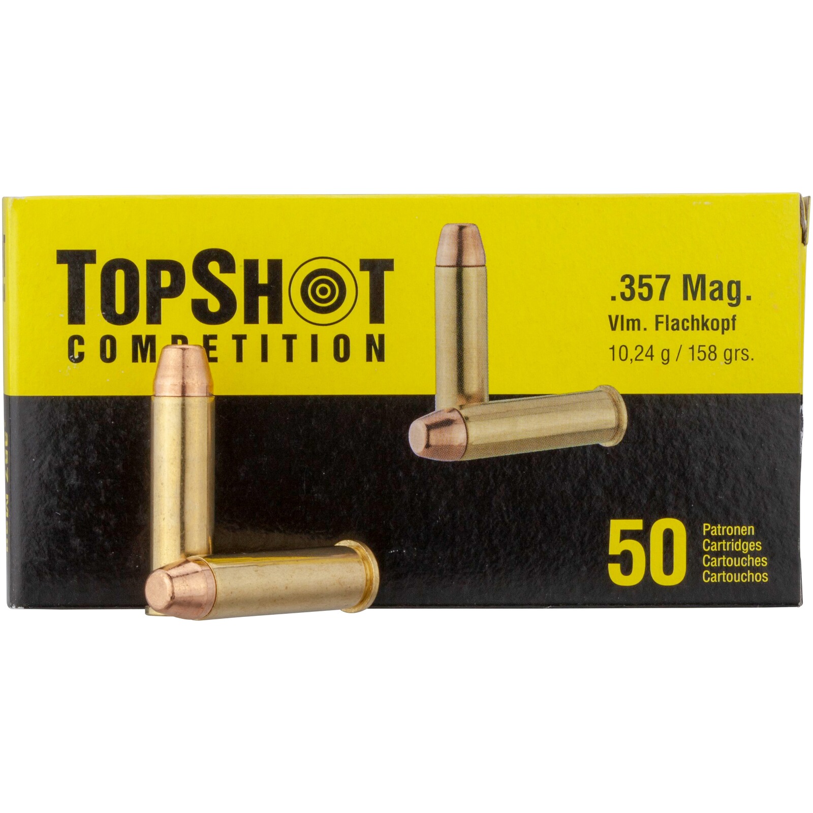 TOPSHOT Competition .357 Mag. Vollmantel 10,2g/158grs., 50 Stück