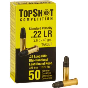 TOPSHOT Competition .22 lfb. SV Target 2,6g/40grs., 50 Stück