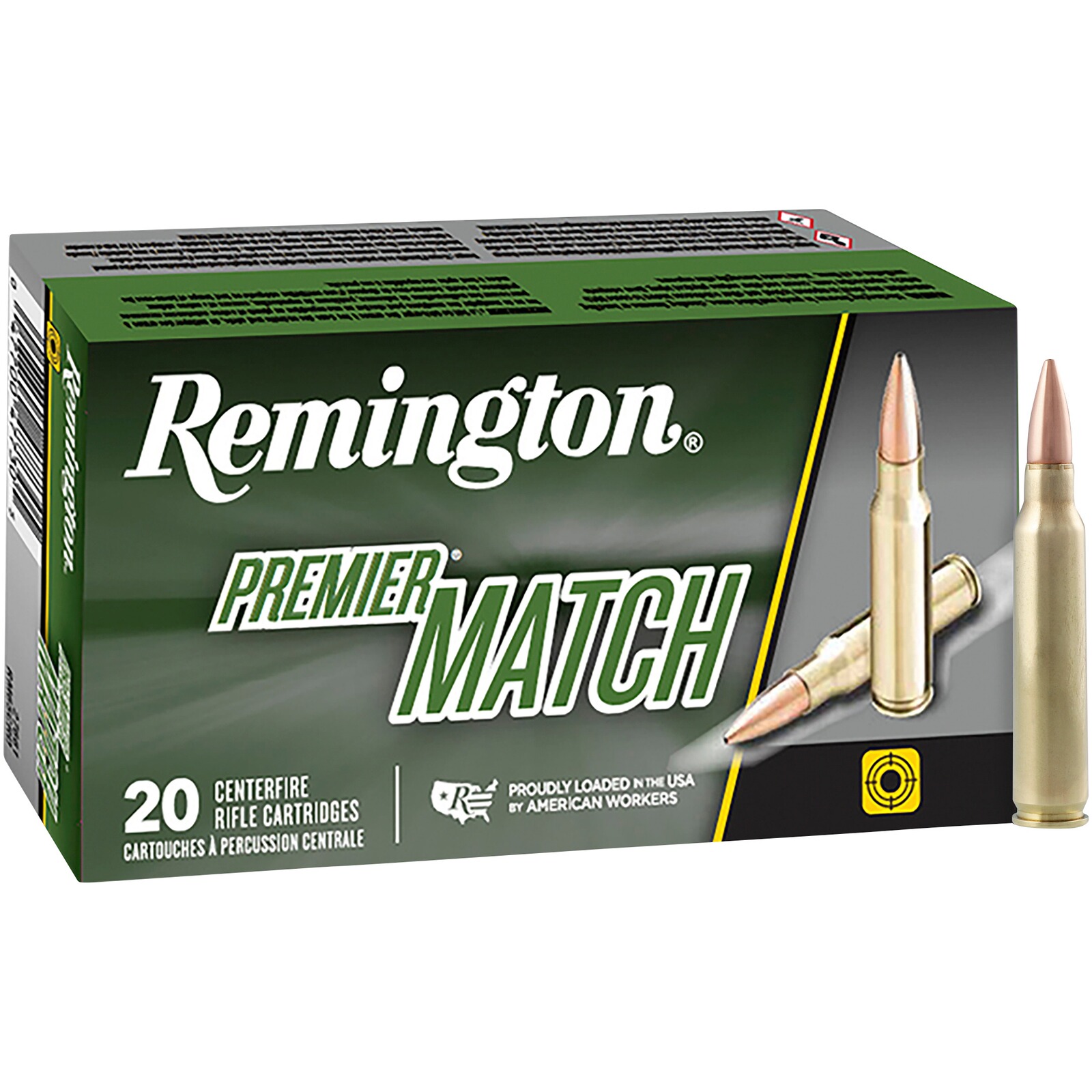 Remington .223 Rem. Premier Match BTHP 3,4g/52grs., 20 Stück