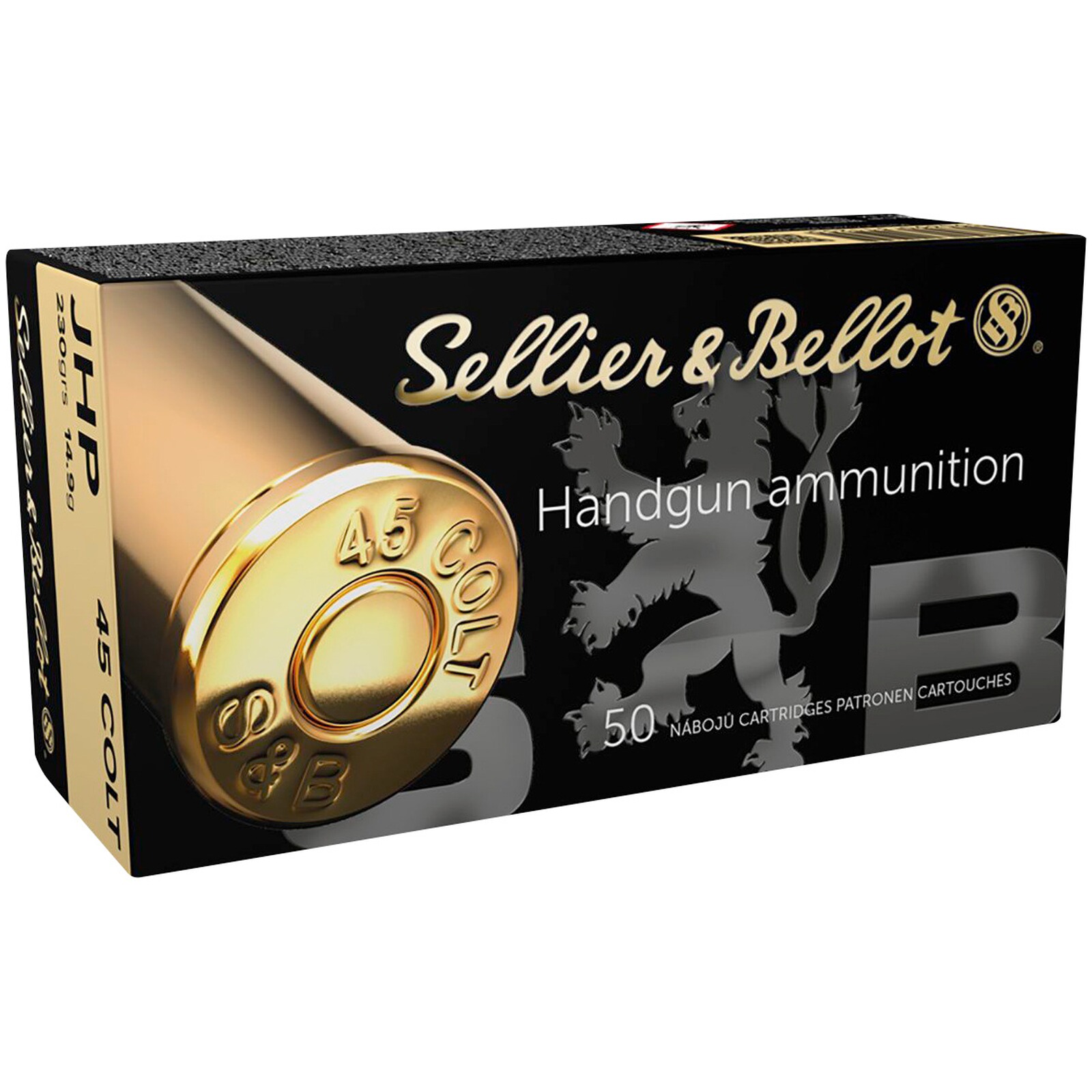 Sellier & Bellot .45 LC JHP 14,9g/230grs., 50 Stück