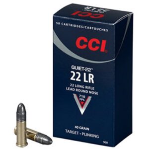 CCI .22 lfB. Quiet-Subsonic 2,6g/40grs., 50 Stück