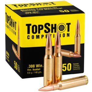 TOPSHOT Competition .308 Win. Vlm BT 9,6g/148grs., 50 Stück
