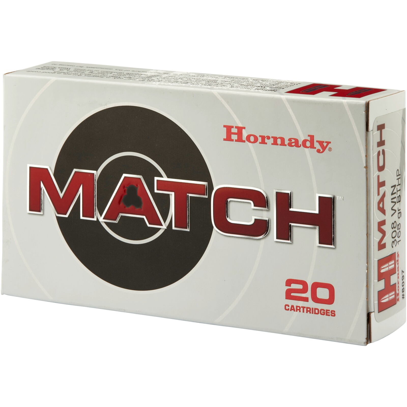 Hornady .308 Win. Match BTHP 10,9g/168grs., 20 Stück