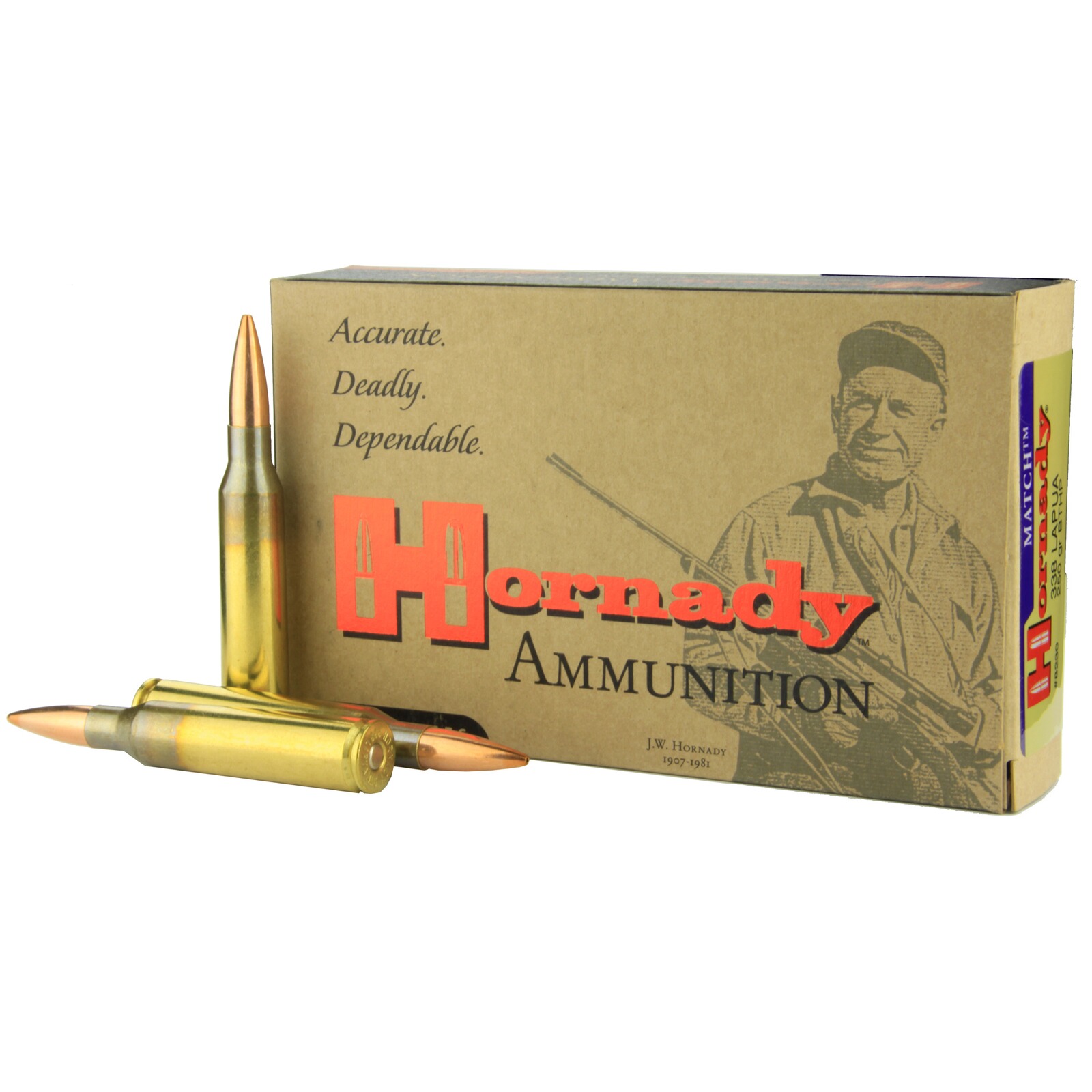 Hornady .338 Lapua Mag. Match BTHP 16,2g/250grs., 20 Stück