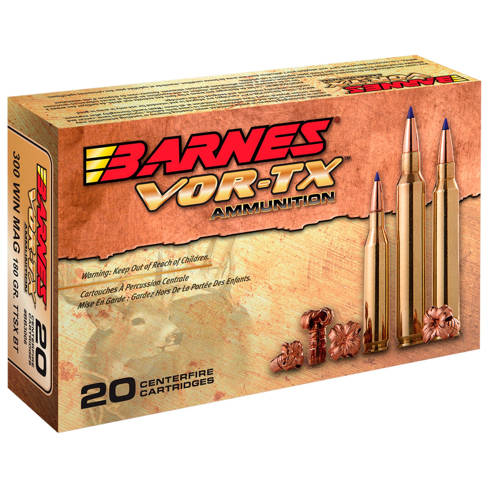 Barnes .270 Win. Vor-TX TTSX 8,5g/130grs., 20 Stück