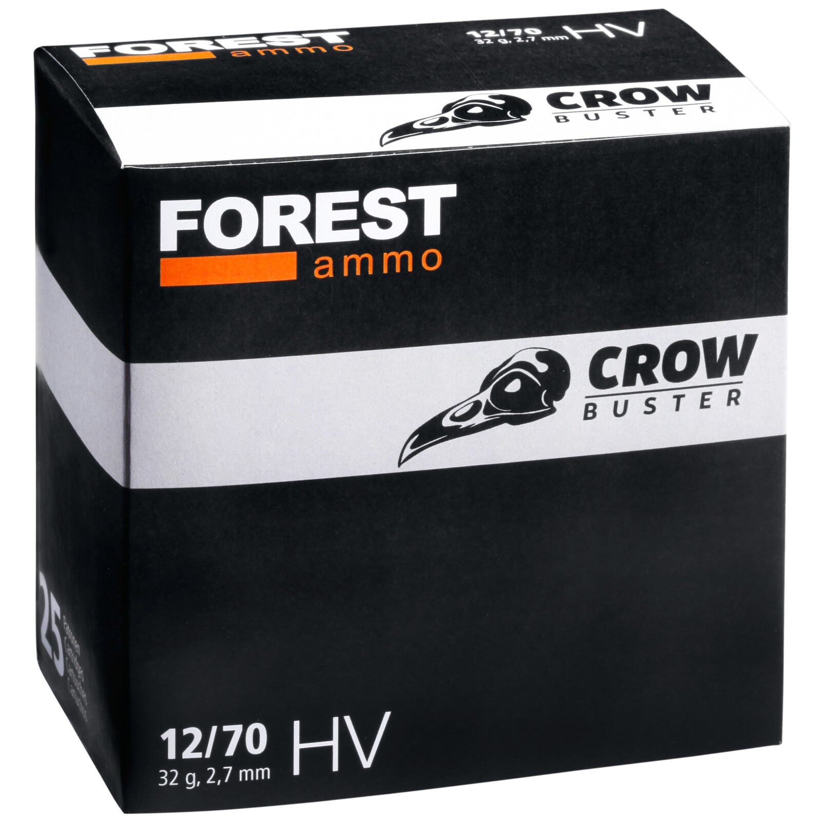Forest Ammo 12/70 Crowbuster 2,7mm 32g, 25 Stück