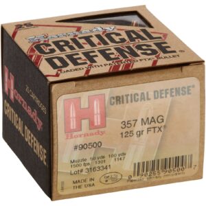 Hornady .357 Mag. Critical Defense FTX 8,1g/125grs., 25 Stück