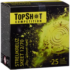 TOPSHOT Competition 12/70 Skeet Streukreuz 2,0mm 24g, 25 Stück