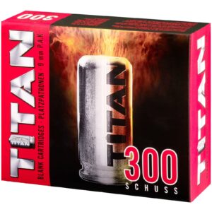 Perfecta Titan Knallpatronen 9 mm P.A. 300 Stück, 15 mm
