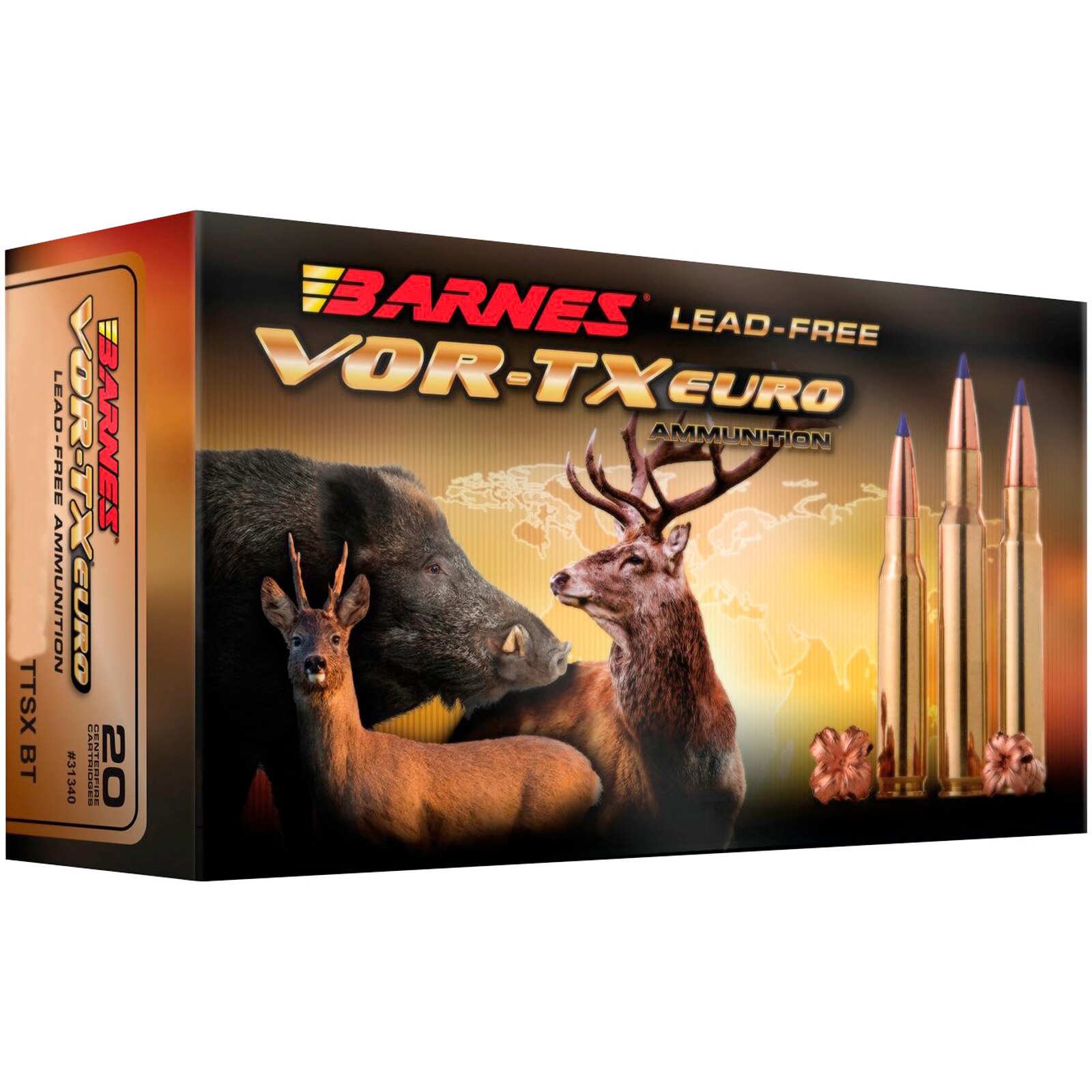 Barnes 9,3x62 Vor-TX International TTSX 16,2g/250grs., 20 Stück