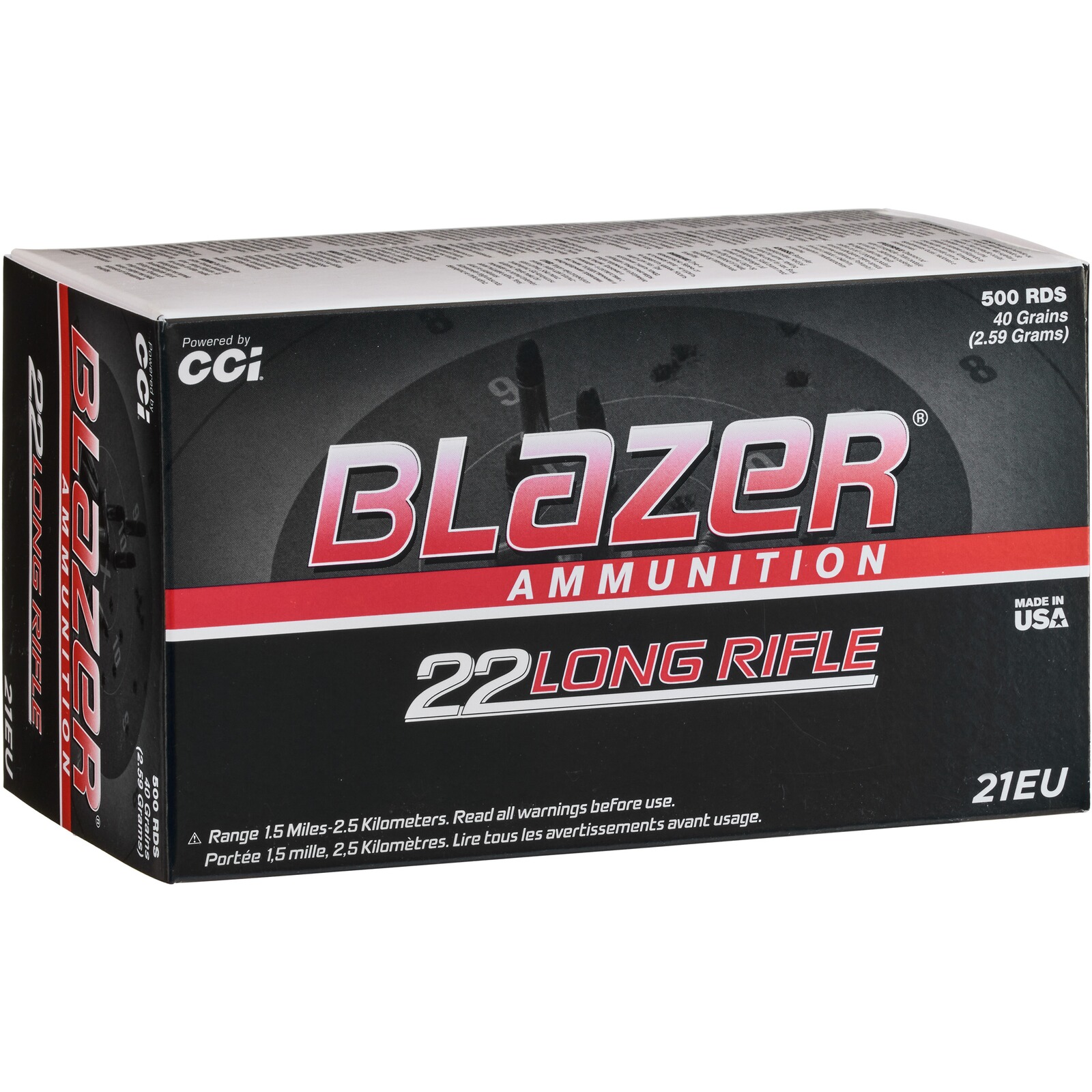 CCI .22 lfb. LRN HV 2,6g/40grs. 500St., 500 Stück