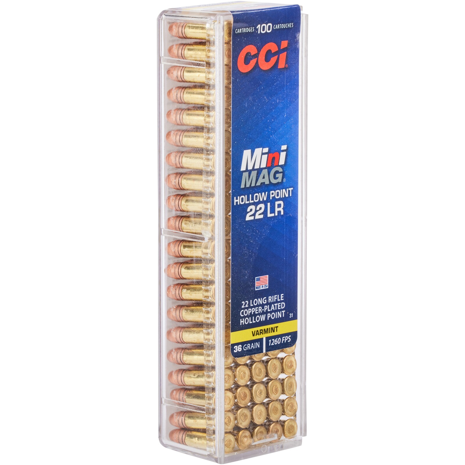 CCI .22 lfb. Mini Mag CPHP HV 2,3g/36grs.