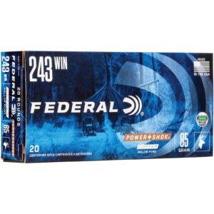 Federal Ammunition .243 Win. Power Shok Copper HP 5,5g/85grs., 20 Stück