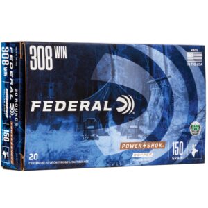 Federal Ammunition .308 Win. Federal Power Shok Copper HP 9,7g/150grs., 20 Stück