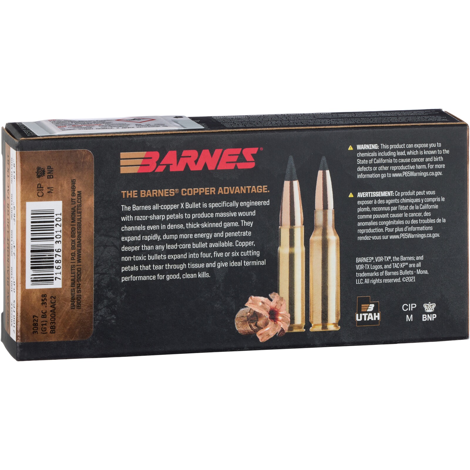 Barnes .300 AAC Blackout TAC-TX BT 7,8g/120grs., 20 Stück