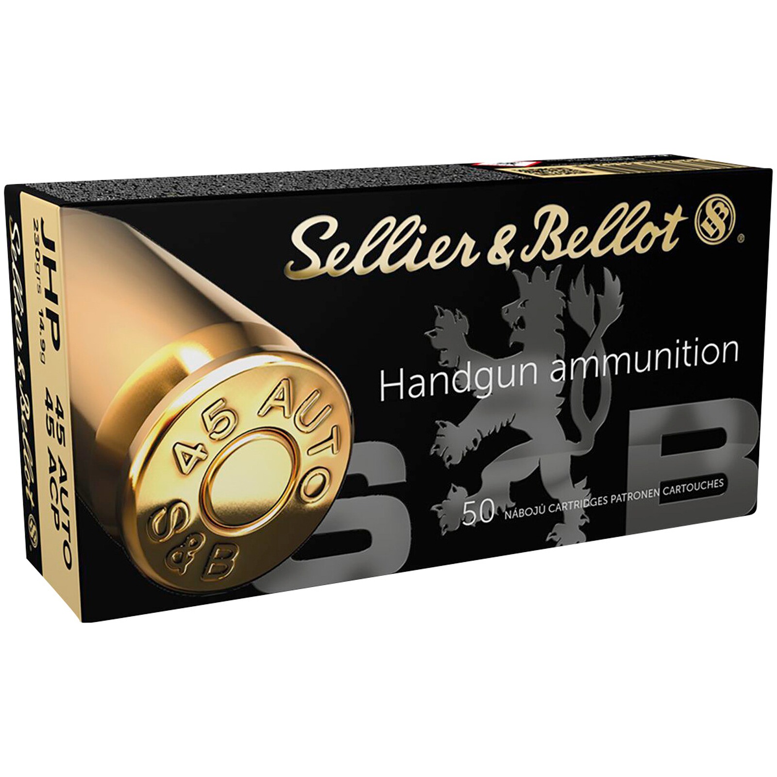 Sellier & Bellot .45 ACP JHP 14,9g/230grs., 50 Stück