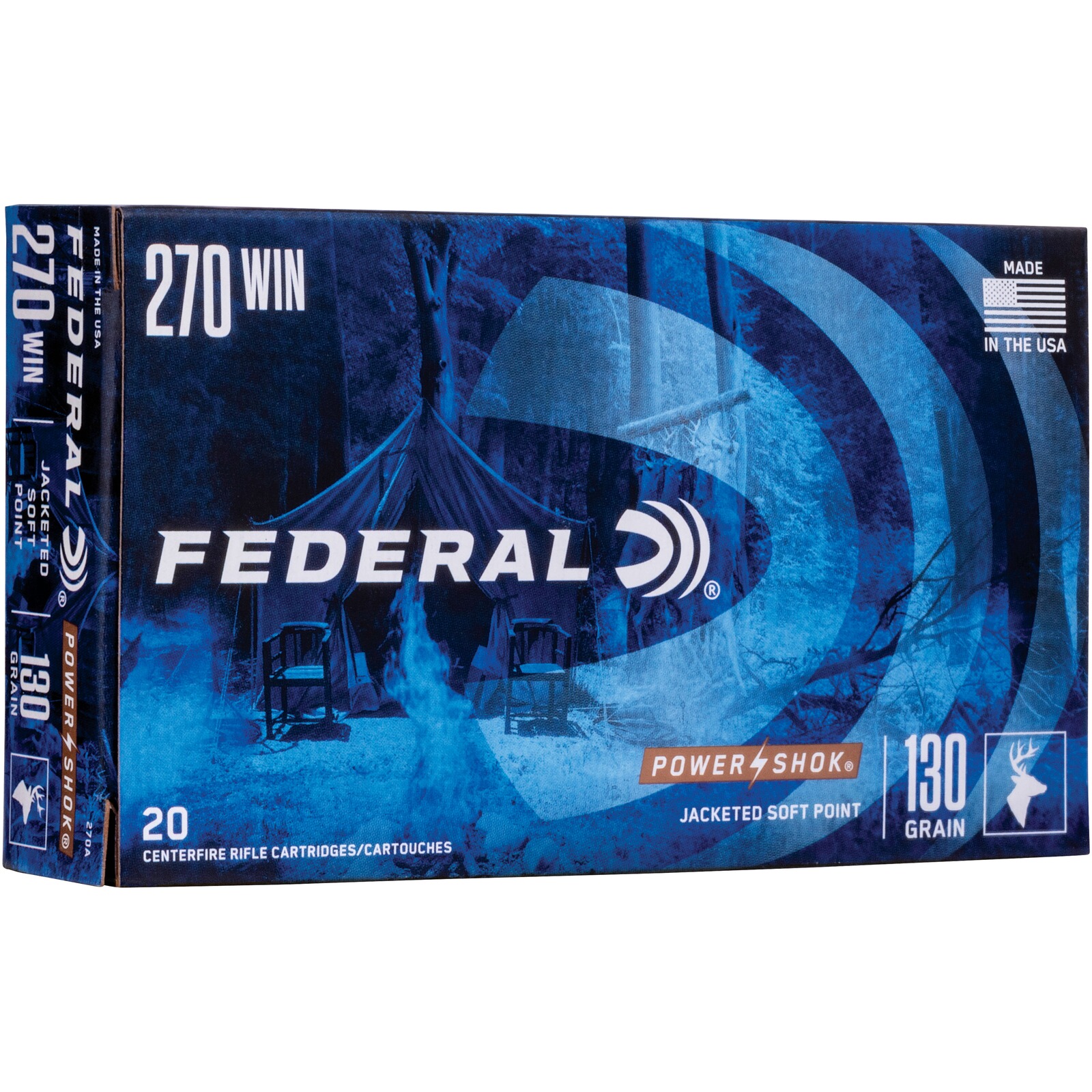 Federal Ammunition .270 Win. Power Shok Tlm 8,4g/130grs., 20 Stück