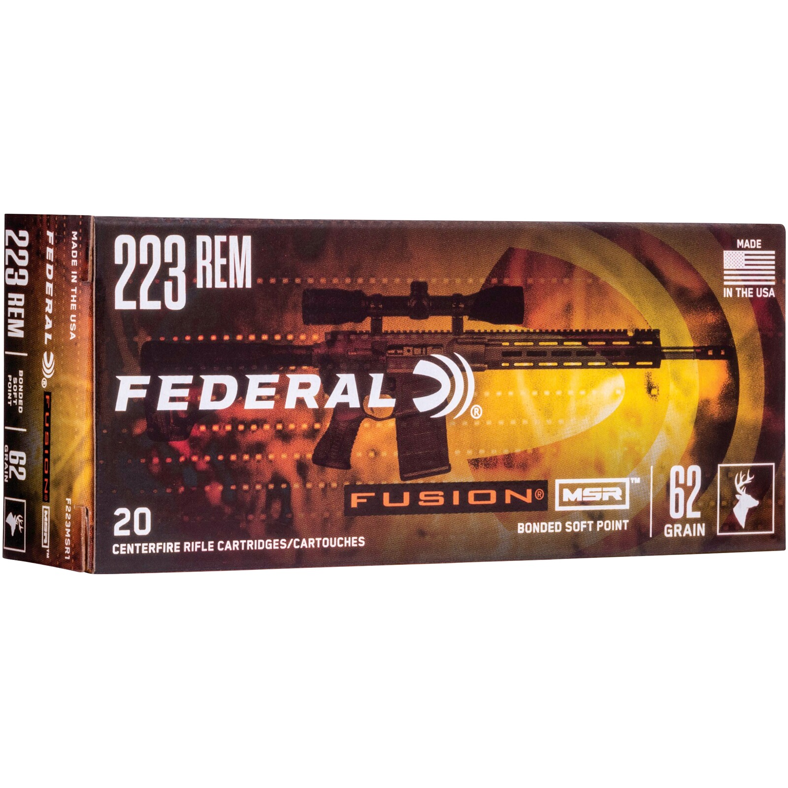 Federal Ammunition .223 Rem. Fusion MSR 4,0g/62grs., 20 Stück