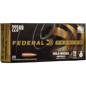 Federal Ammunition .223 Rem. Premium Gold Medal Berger BT Target 4,7g/73grs., 20 Stück