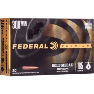 Federal Ammunition .308 Win. Premium Gold Medal Berger OTM 12,0g/185grs., 20 Stück