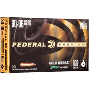 Federal Ammunition .30-06 Spr. Premium Gold Medal Sierra Match King 10,8g/168grs., 20 Stück