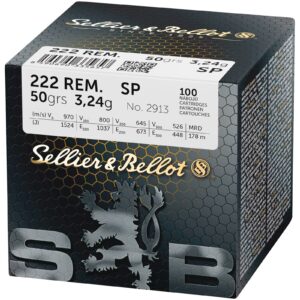 Sellier & Bellot .222 Rem. Teilmantel 3,2g/50grs., 100 Stück