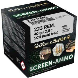 Sellier & Bellot .223 Rem. Screen-Ammo SCR Zink 2,6g/40grs., 100 Stück