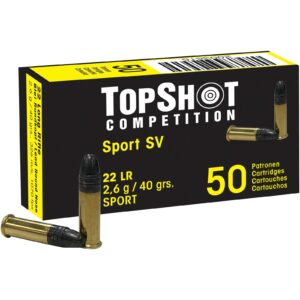 TOPSHOT Competition .22 lfb. Black Edition SV 2,6g/40grs., 50 Stück