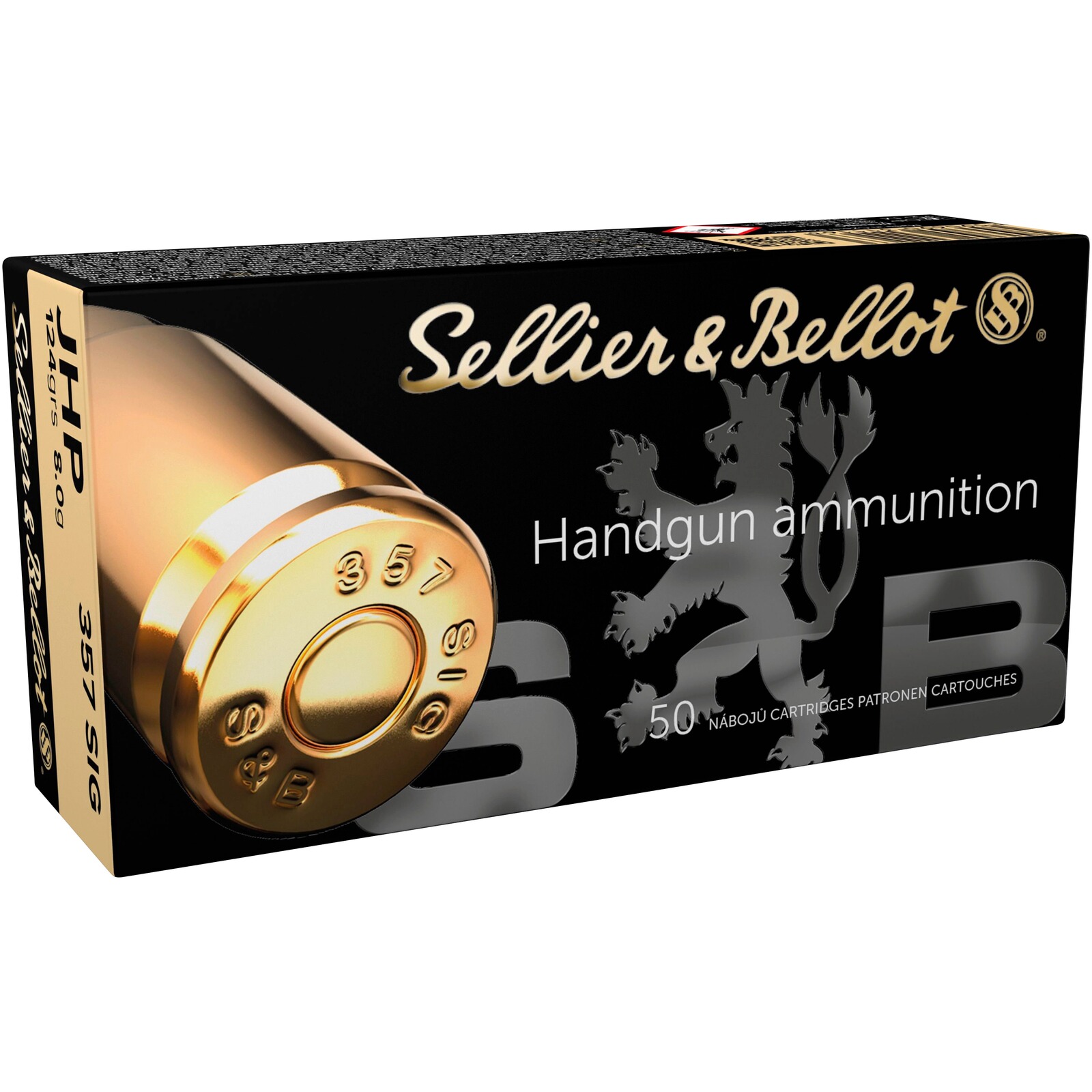 Sellier & Bellot .357 SIG Hohlspitz 8,0g/124grs., 50 Stück