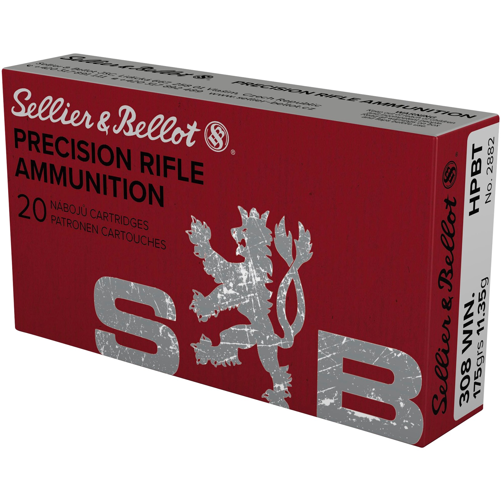 Sellier & Bellot .308 Win. OTM HPBT 11,3g/175grs., 20 Stück