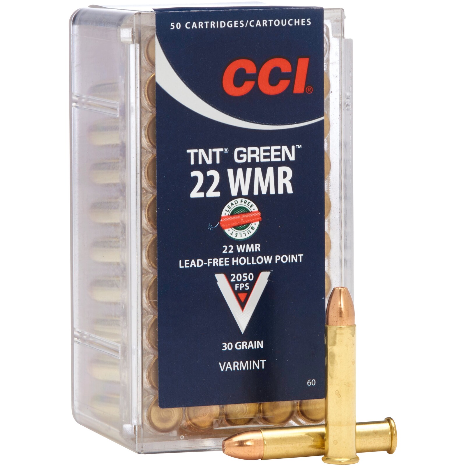 CCI .22 WMR TNT Green HP 1,9g/30grs., 50 Stück