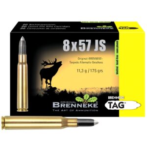 Brenneke 8x57 IS TAG bleifrei 11,3g/175grs., 20 Stück