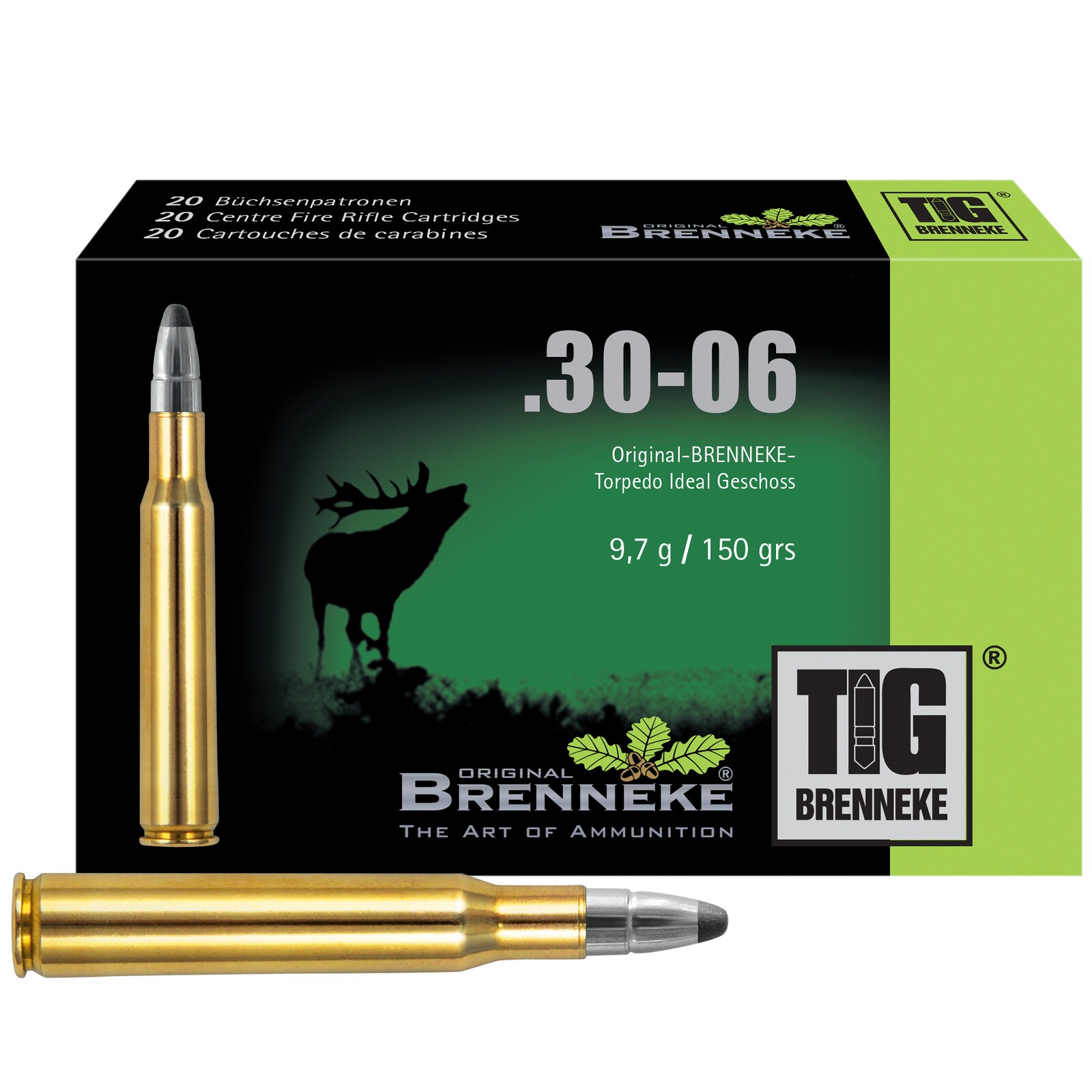 Brenneke .30-06 Spr. TIG 9,7g/150grs., 20 Stück