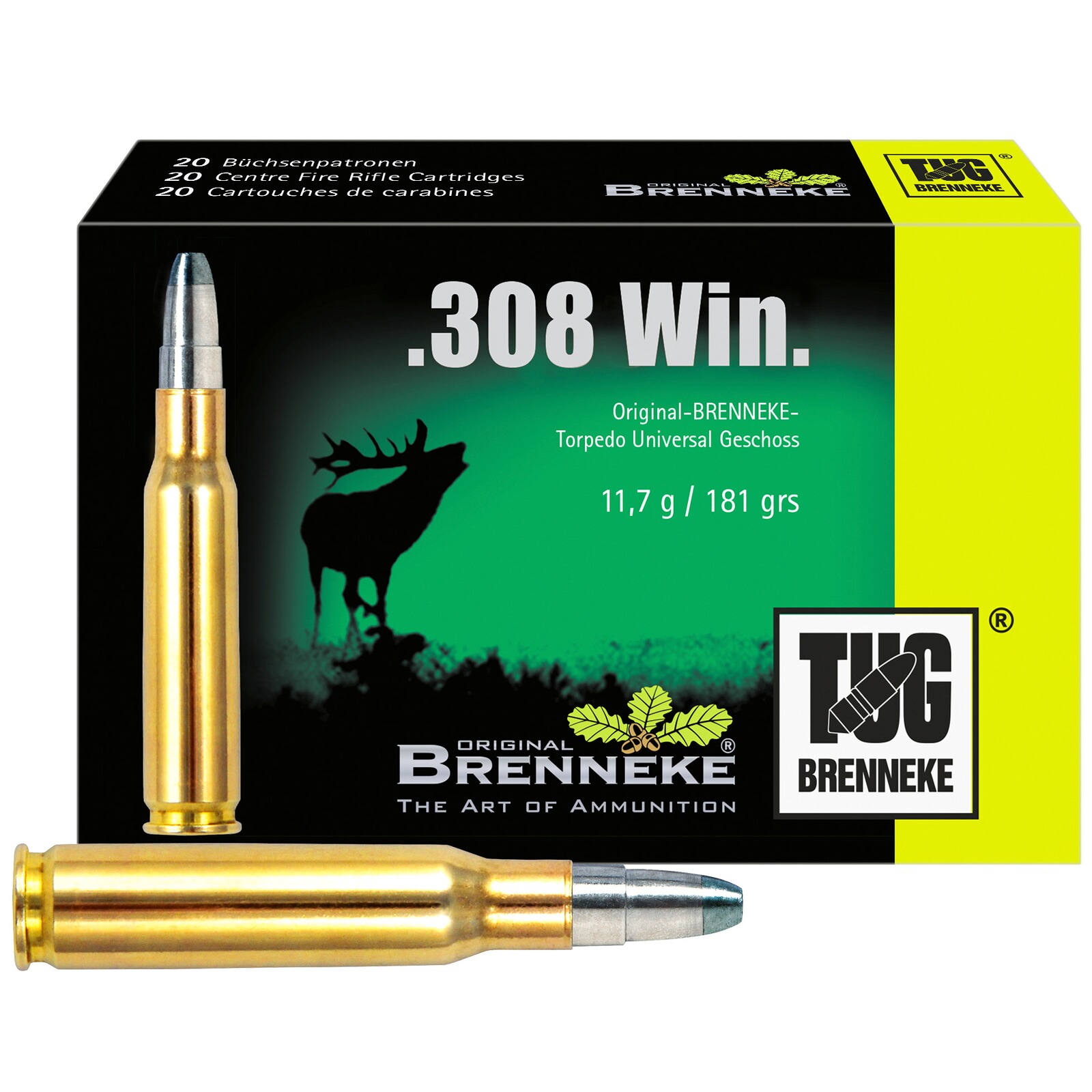 Brenneke .308 Win. TUG 11,7g/181grs., 20 Stück