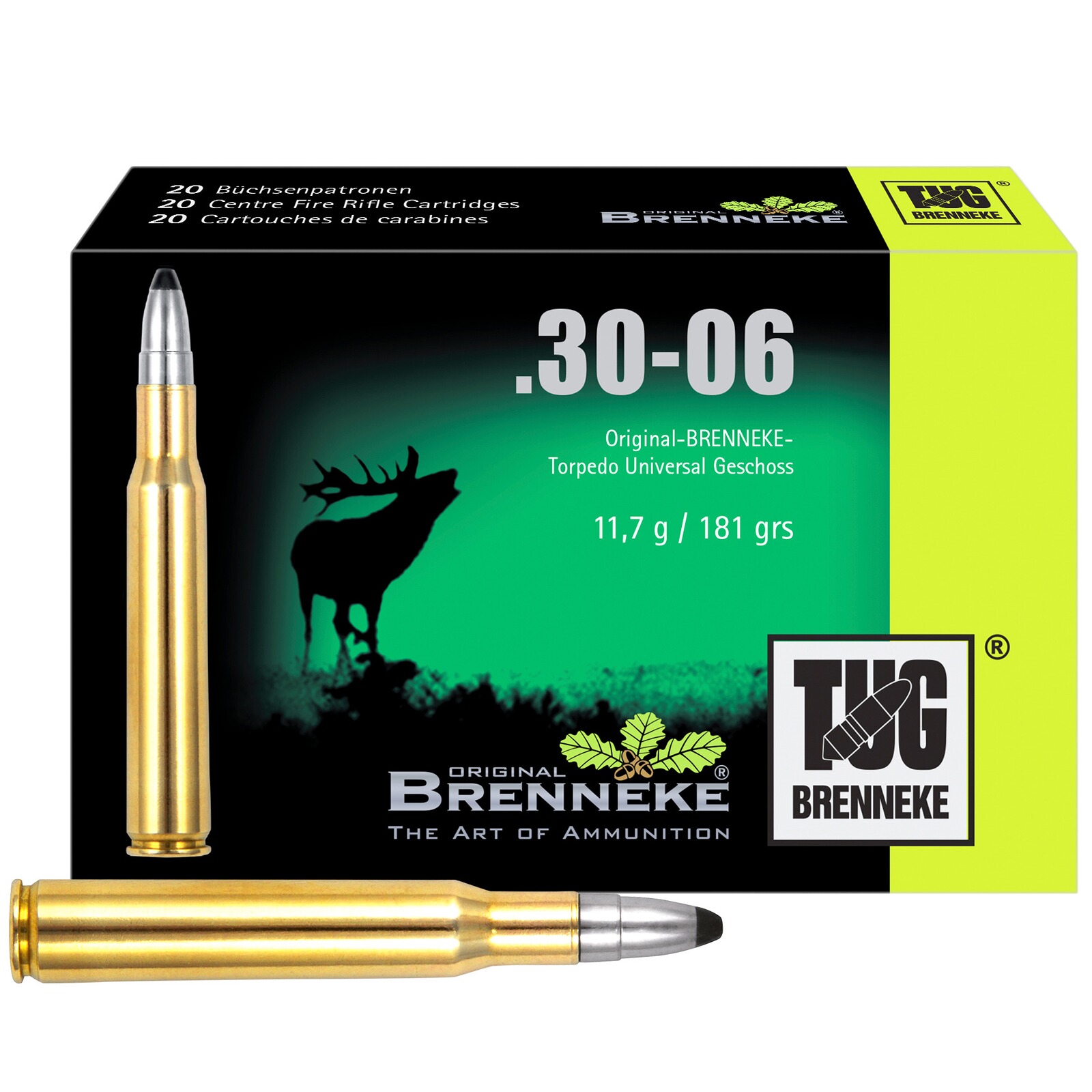 Brenneke .30-06 Spr. TUG 11,7g/181grs., 20 Stück