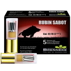 Brenneke 12/70 Rubin Sabot 28,0g/432grs., 5 Stück