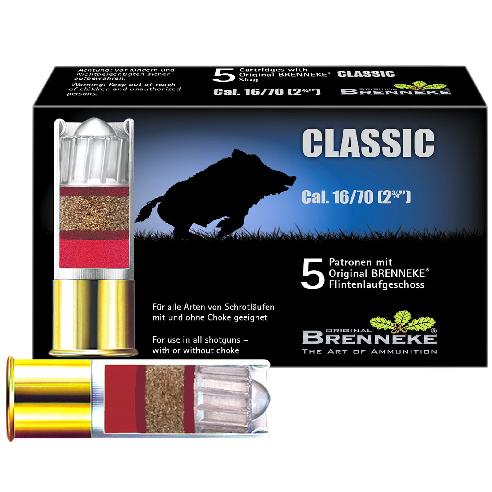 Brenneke 16/70 Classic 27,0g/415grs., 5 Stück