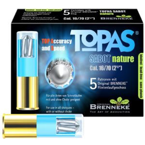 Brenneke 16/70 Topas Sabot Nature 17g/262grs., 5 Stück