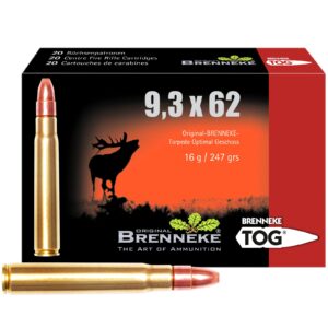 Brenneke 9,3x62 TOG 16,0g/247grs., 20 Stück