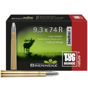 Brenneke 9,3x74 R TUG nature+ 14,3g/220grs., 20 Stück