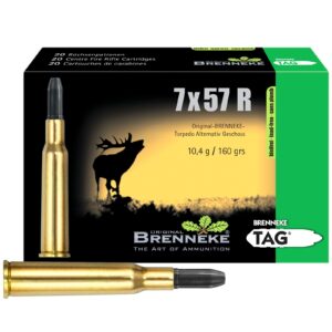 Brenneke 7x57R TAG bleifrei 10,4g/160grs., 20 Stück