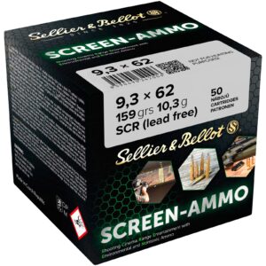Sellier & Bellot 9,3x62 Screen-Ammo SCR Zink 10,3g/159grs., 50 Stück