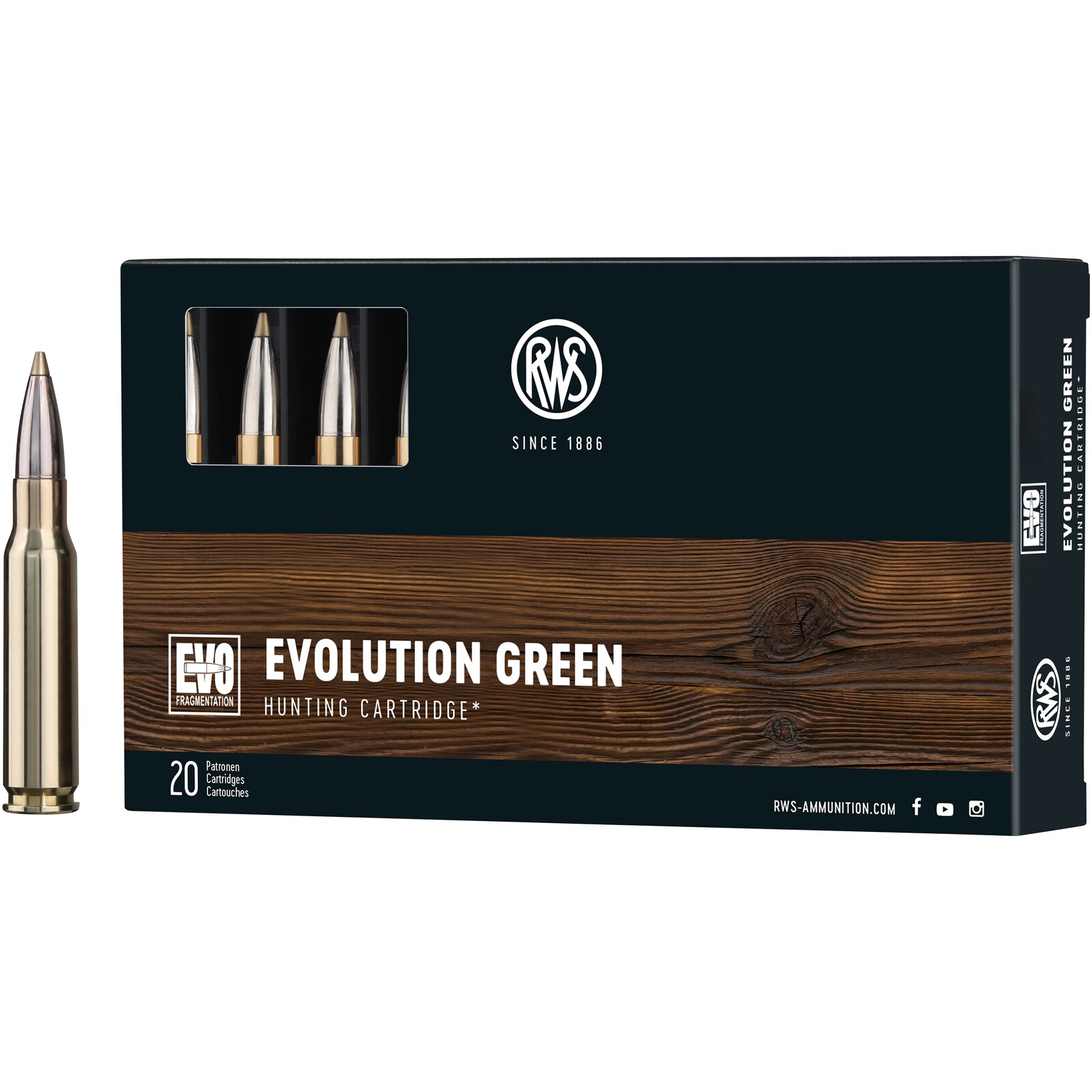 RWS .308 Win. Evolution Green 9,0g/139grs., 20 Stück