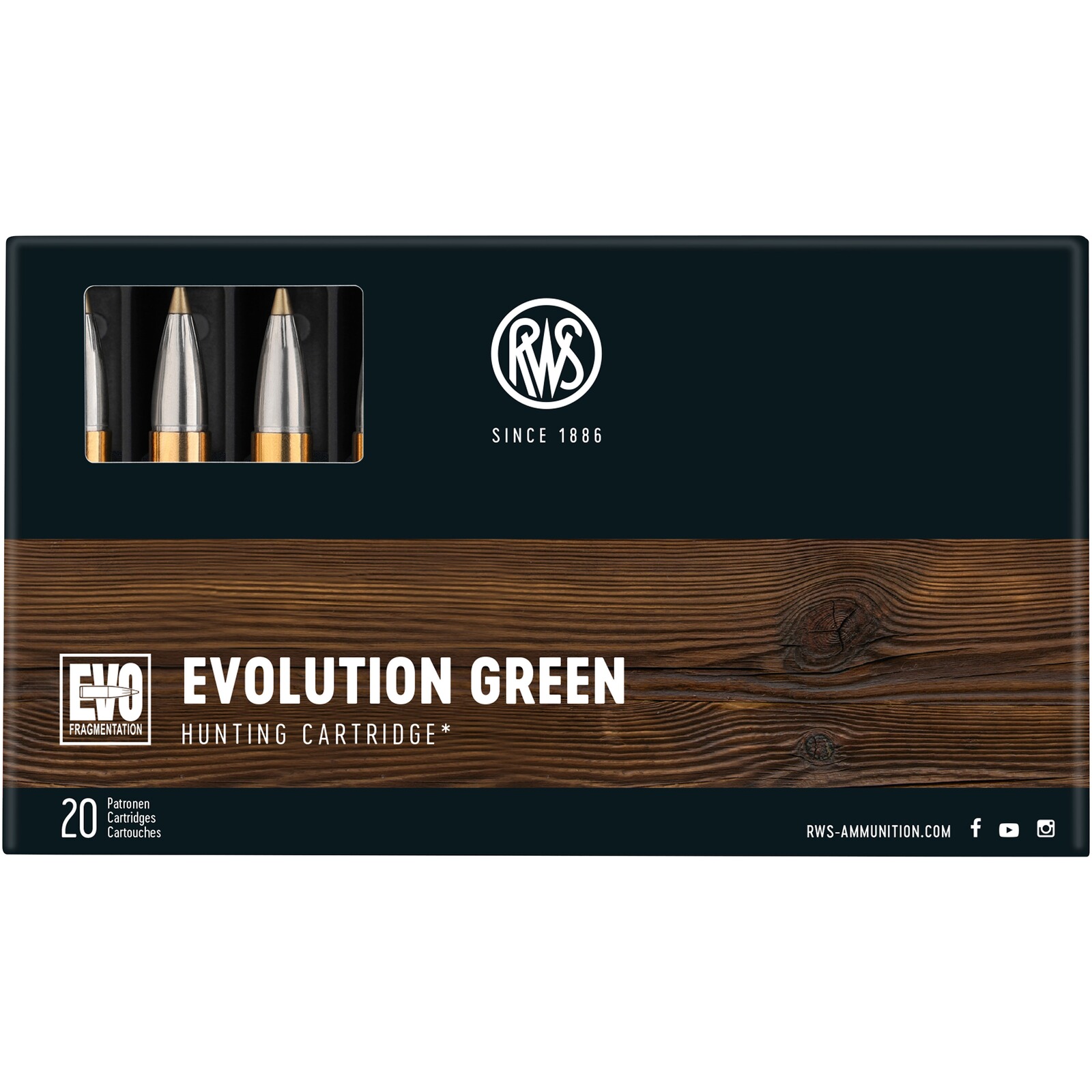 RWS .308 Win. Evolution Green 9,0g/139grs., 20 Stück